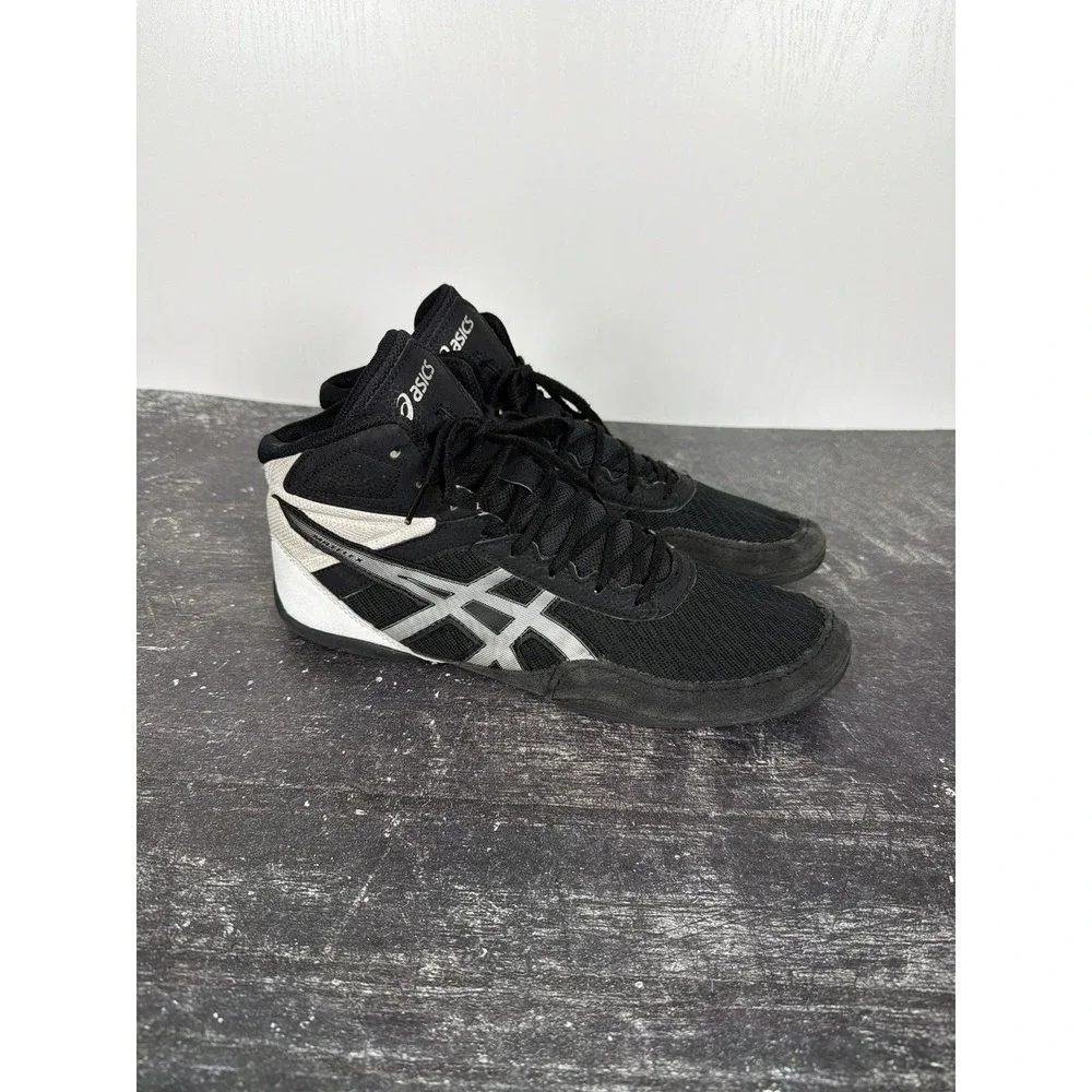 Asics Matflex 6 Mens Size 11 US Black Silver White Wrestling Shoes‎ 1081A021